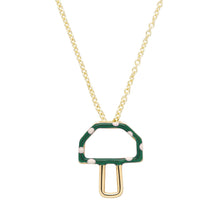 Load image into Gallery viewer, MUSHROOM GREEN NECKLACE
