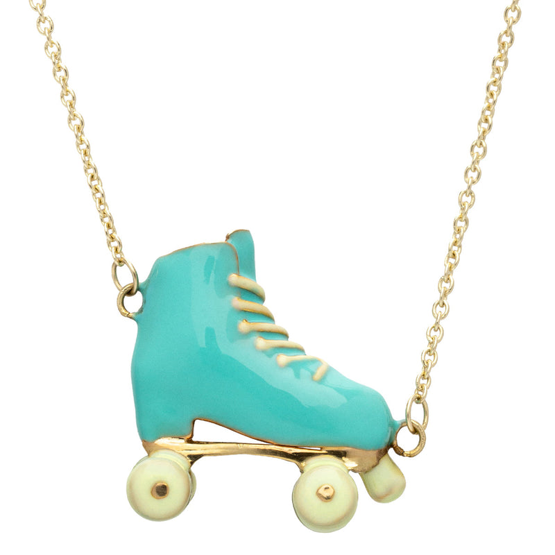 ROLLER AQUA BLUE NECKLACE