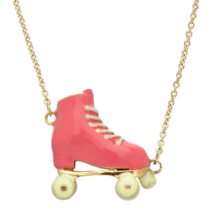 ROLLER PINK + YELLOW NECKLACE