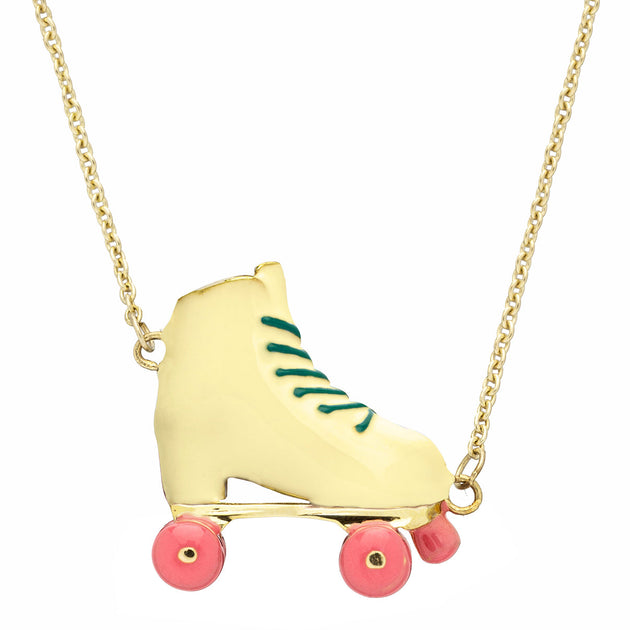 ROLLER YELLOW + PINK NECKLACE