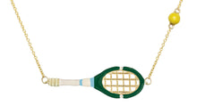 Load image into Gallery viewer, TENNIS PELOTA BOTTLE GREEN NECKLACE
