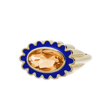 Load image into Gallery viewer, MARGARITA CITRINO BLUE RING
