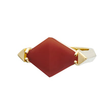Load image into Gallery viewer, DECO ROMBO CARNELIAN RING
