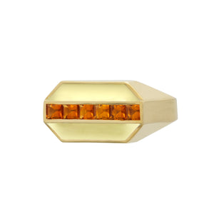 DECO CARRÉ YELLOW RING