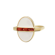 Load image into Gallery viewer, DECO LAGO GARNET RING
