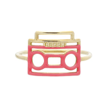 Load image into Gallery viewer, ESTEREO ENAMEL PINK RING

