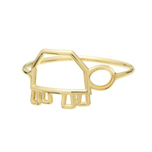 Load image into Gallery viewer, Gold turtle shaped ring
