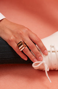 DECO CARRÉ WHITE RING