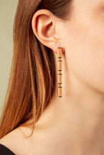 Load image into Gallery viewer, DECO MAXI BAGUETTE MOONSTONE EARRINGS
