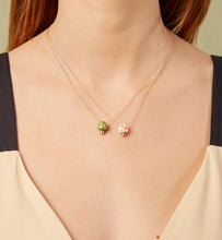 Load image into Gallery viewer, L&#39;AMANITA GREEN + WHITE NECKLACE
